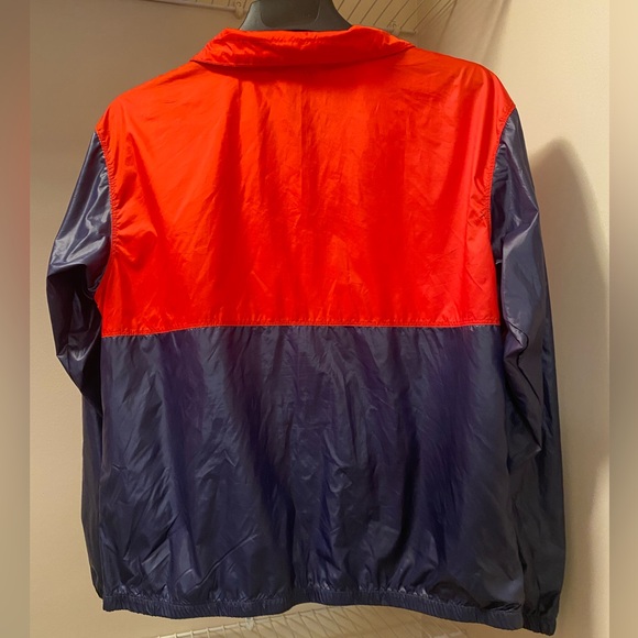 Columbia Bright Red and Blue Zip Up Wind Jacket Jacket With Pockets Ladies’ L - Picture 3 of 9